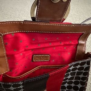 Kate Spade Vintage Bag/Red and Brown/Gently Used/Great Condition